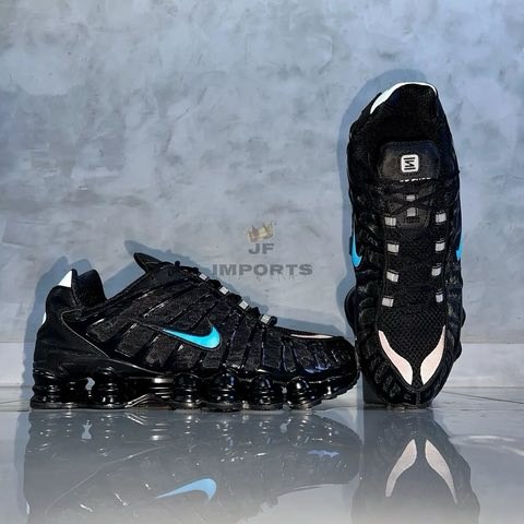Nike Air Max Shox Black and Blue